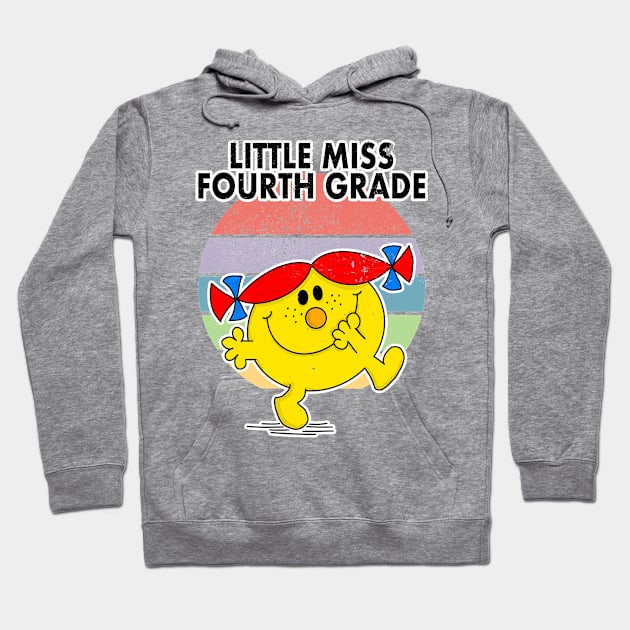 Little Miss Fourth Grade Hoodie by Tezatoons